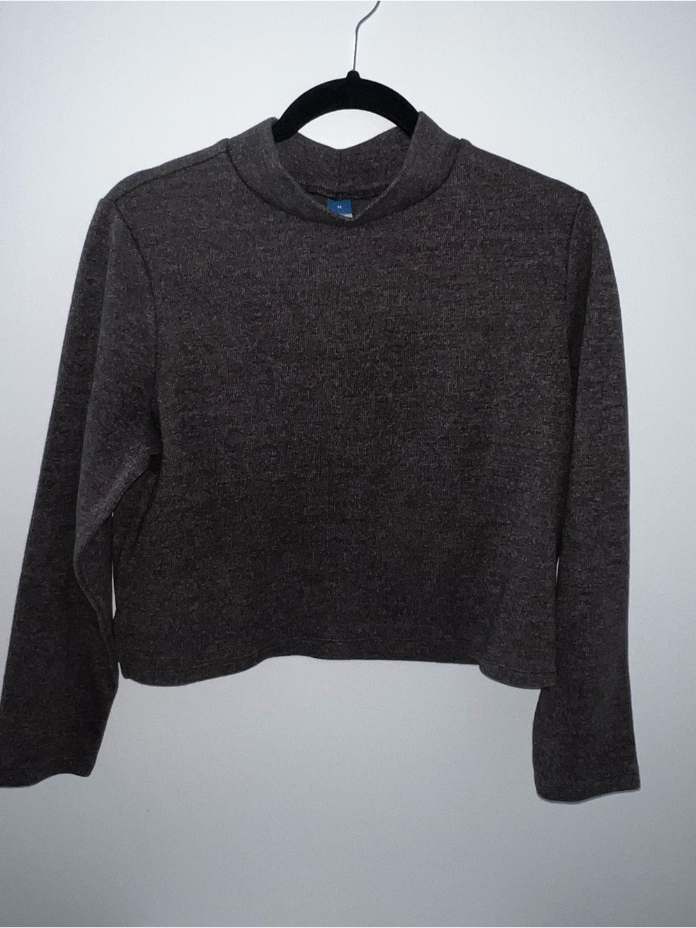 Old Navy Cropped Mock Neck Sweatshirt - Brown - Picture 9 of 9